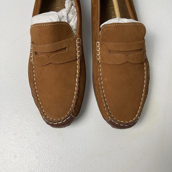 Cole Haan Wyatt Penny Driver Loafer Men Size 8 British Tan brown Shoes Slip On - Picture 2 of 7